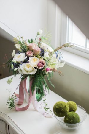 Purpple bridal bouquet - Andrea Simmons Photography LLC