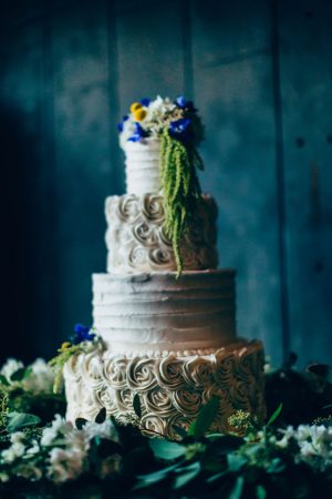 White wedding cake - Derek Halkett Photography