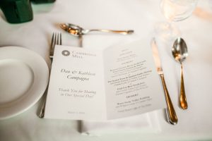 Wedding menu - Melissa Avey Photography