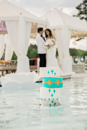 Poolside Wedding Decor - Andie Freeman Photography