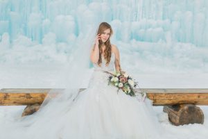 Winter bride photo - Andrea Simmons Photography LLC