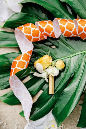 Yellow boutonniere - Andie Freeman Photography
