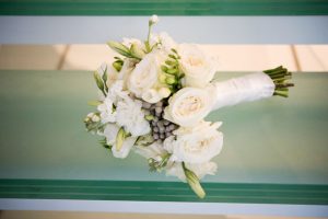 All-white wedding bouquet - Elizabeth Nord Photography