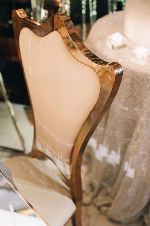 Elegant wedding chairs -Erika Layne Photography