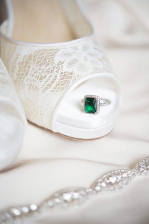 Emerald wedding ring - Elizabeth Nord Photography