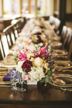 Floral table arrangement - Sam Hurd Photography