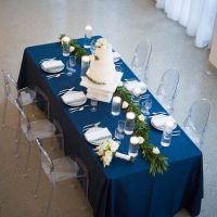 Navy blue wedding tablescape- Elizabeth Nord Photography
