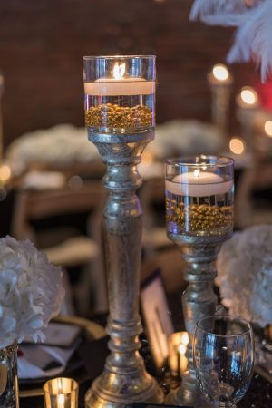 Glamorous wedding candle sticks - Rita Wortham photography