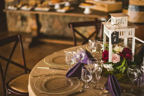 Latern wedding centerpiece - Sam Hurd Photography