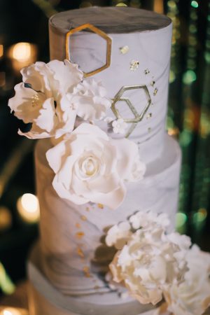 Marble wedding cake -Erika Layne Photography