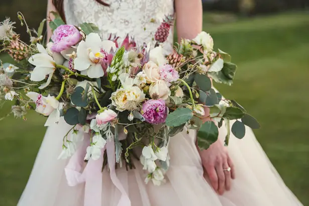 Organic wedding bouquet - Emily Joanne Wedding Films & Photography