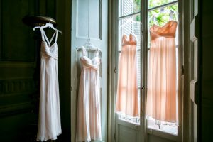 Pink bridesmaid dresses - David Bastianoni