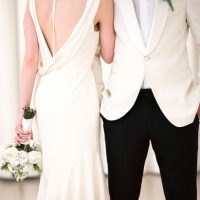 Stylish bride and groom - Elizabeth Nord Photography