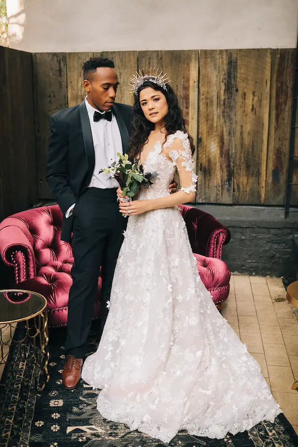 Stylish bride and groom -Erika Layne Photography