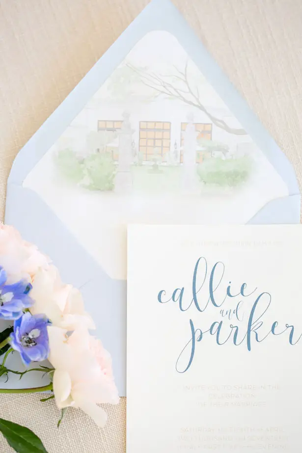 Greenery, Dusty Blue and Gold Spring Wedding Inspiration - Belle The ...