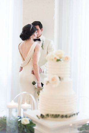 White wedding cake - Elizabeth Nord Photography