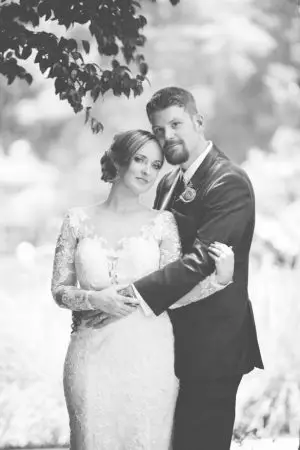 Black and white wedding picture - Corner House Photography