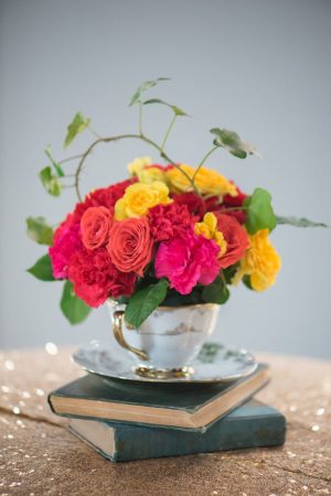Floral wedding arrangement - Corner House Photography
