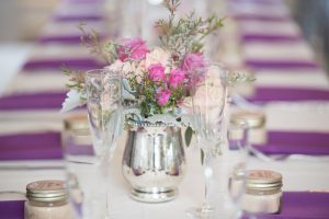 Floral wedding centerpiece - Corner House Photography