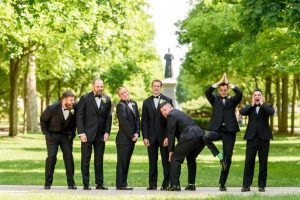 Fun groomsmen picture - Katie Whitcomb Photographers