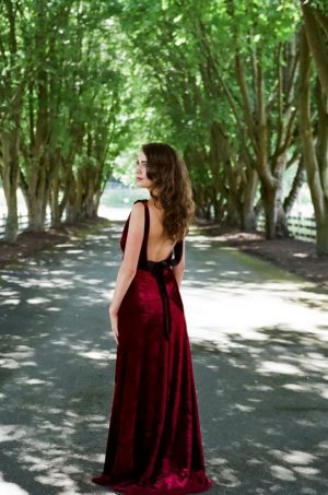 Low back bridal dress - LLC Heather Mayer Photographers