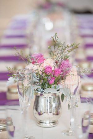 Short wedding centerpiece - Corner House Photography