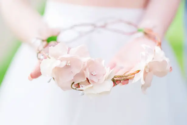 Bridal flower crown - Caroline Ross Photography