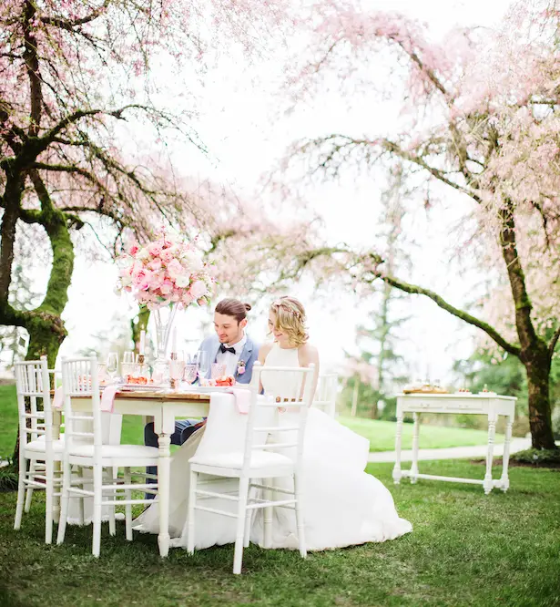 Cherry Blossom Spring Wedding Inspiration - Caroline Ross Photography