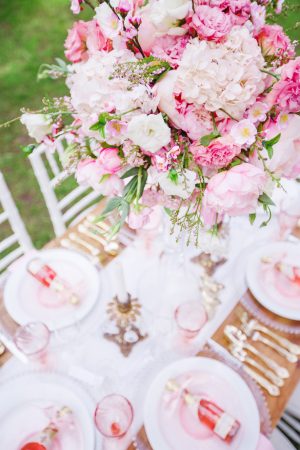 Pink wedding flowers - Caroline Ross Photography
