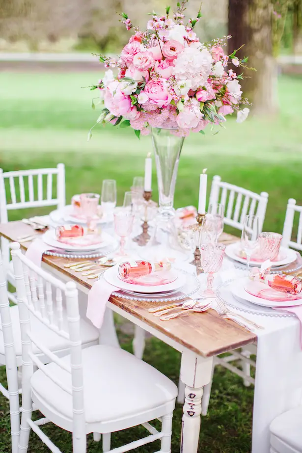 Pink wedding tablescape - Caroline Ross Photography
