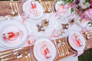 Pink wedding invitaions - Caroline Ross Photography
