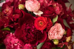 Spring bridal shower flowers - Cary Diaz Photography