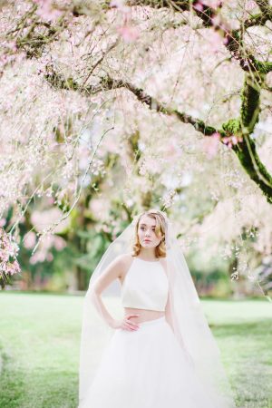 Two piece wedding dress - Caroline Ross Photography