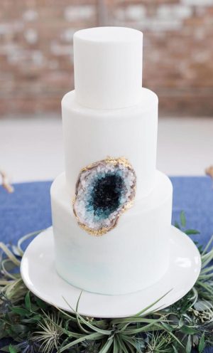 Wedding Cake Trends - Geode Inspired Cake - True Grace Photography
