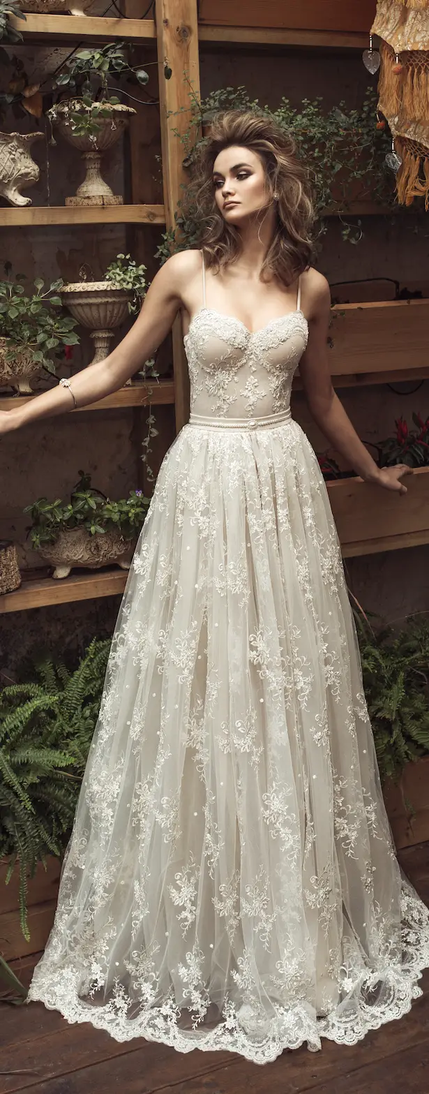 Wedding Dress by Julie Vino 2017 Romanzo Collection | Ballgown with sweetheart neckline