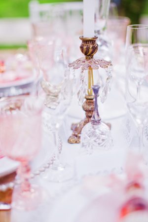 Wedding table arrangement - Caroline Ross Photography