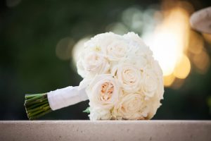 All white wedding bouquet - Limelight Photography