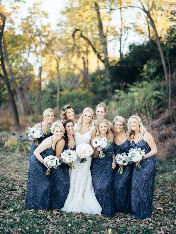 Blue bridesmaid dresses - The WaldronPhotography