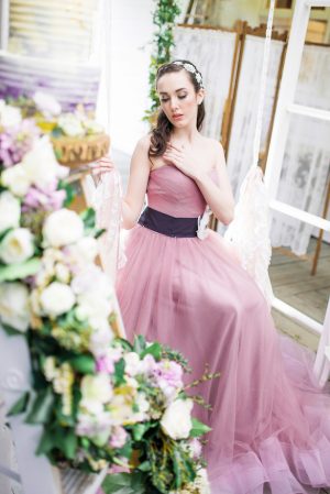 Purple Wedding Dress - L'estelle Photography