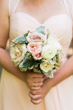 Pink and white wedding bouquet - Katie Whitcomb