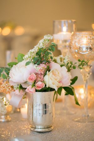 Classic wedding centepiece - Erin Johnson Photography