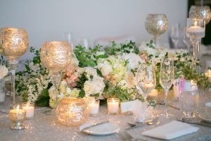 Long wedding centerpiece - Erin Johnson Photography
