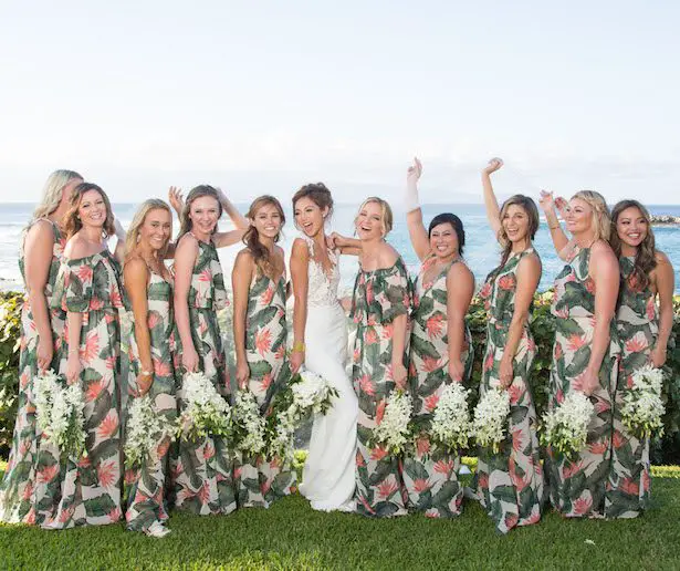 Floral Bridesmaid Dresses - Photography: Chris J. Evans