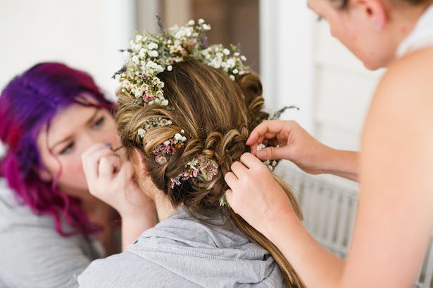 Bridal Floral Crown - Photography: Love Me Do Photography