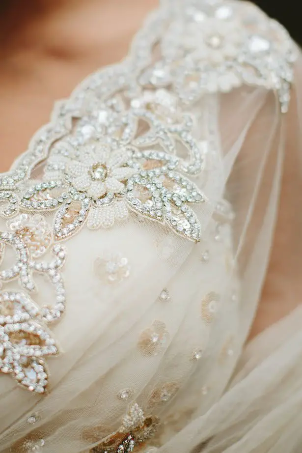 Floral Applique Wedding Dress - Photography: Kaytee Lauren