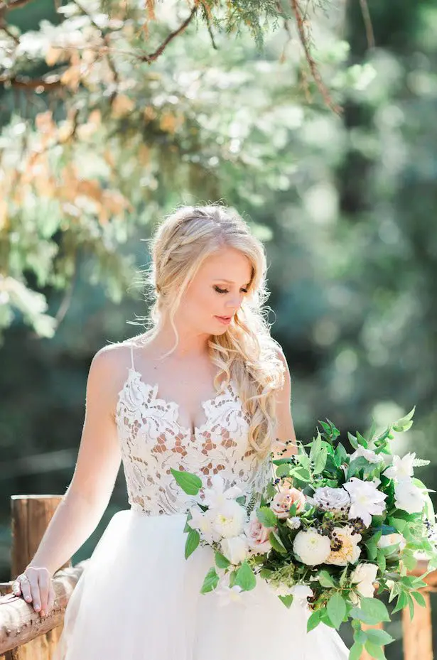 Floral appliques wedding dress - Jenna Joseph Photography