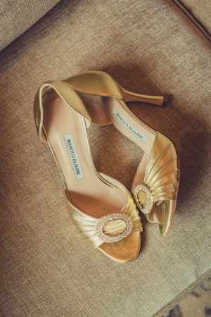 Gold wedding shoes - Pierre Paris Photography