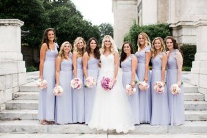 Long lavender bridesmaid dress - Style and Story Photography