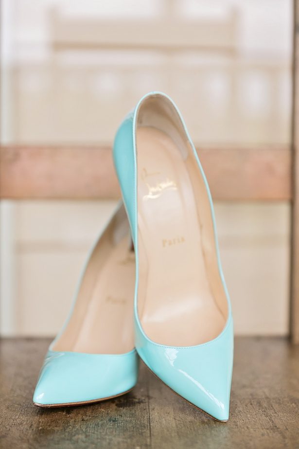 Mint wedding shoes - Calli B Photography's