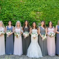 Mix match bridesmaid dresses - Erin Johnson Photography